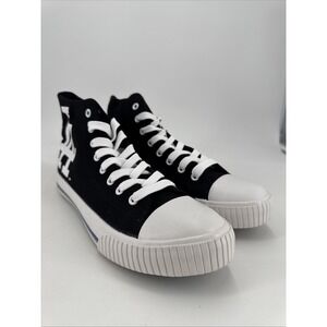 FOCO MLB LA Dodgers Black High Top Canvas Shoes Sneakers Men's Size 7